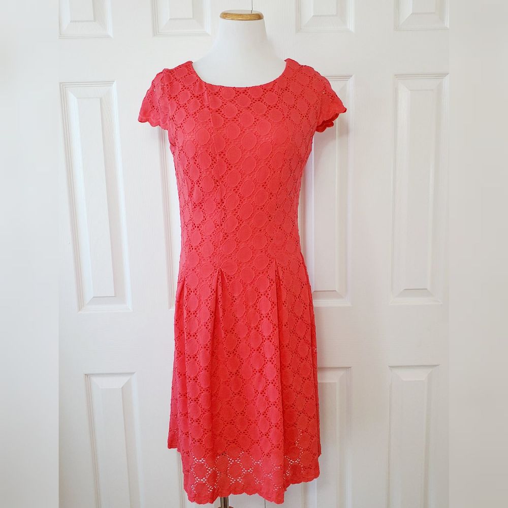 RN Studio Circle Lace Pleated Dress